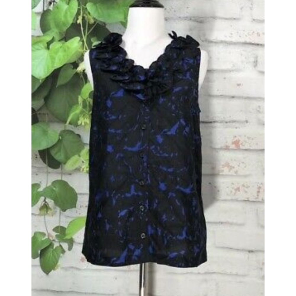 Silk J. Crew ruffle blouse